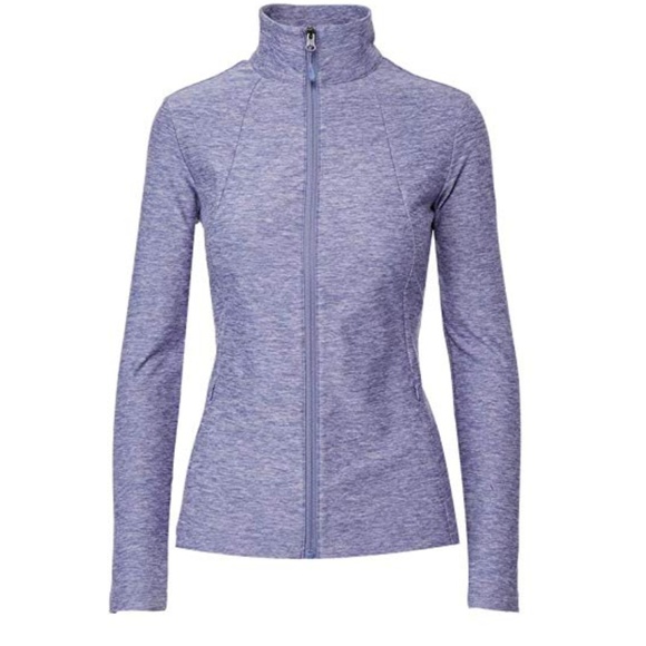 Lavender Full Zip Athletic Track Jacket - Picture 6 of 8